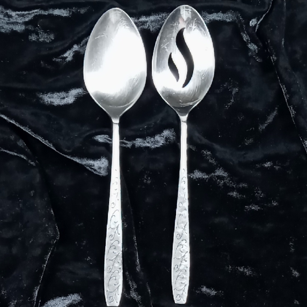 Vintage Epic Custom Stainless Steel Japan Serving Spoon Set